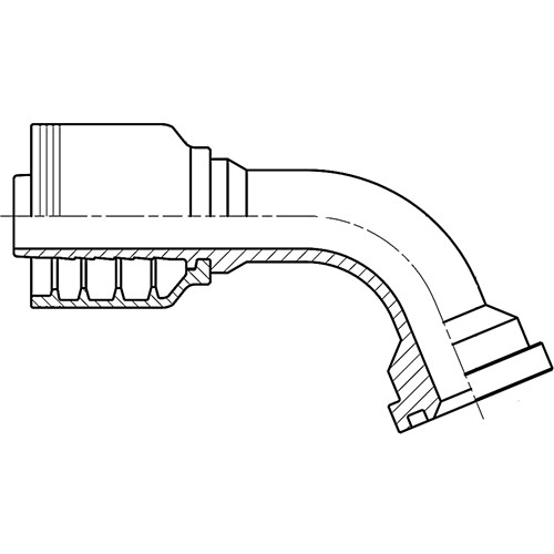 4 in BOX 2424 CODE 61 FLANGE 67.5° BEND