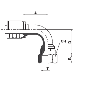 25 in BOX 0808 JIS FEMALE SWIVL 30° SEAT