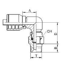 20 in BOX 0808 NPT MALE SWIVEL