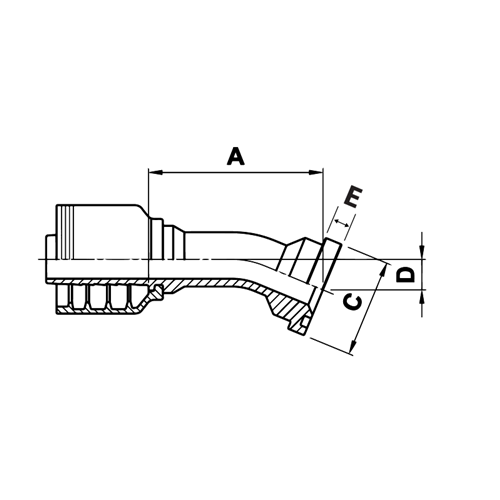 10 in BOX 1212 CODE 62 CAT FLNG 30° BEND