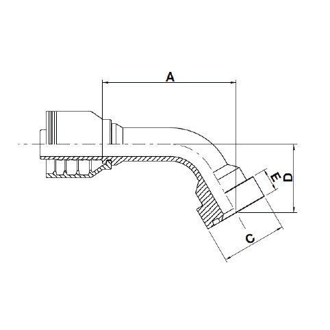 10 in BOX 1212 CODE 62 CAT FLNG 60° BEND