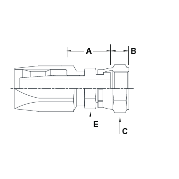 0606 JIC FEMALE SWIVEL R1 FIELD ATTACH